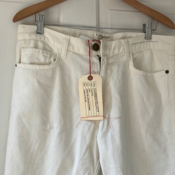 Current Elliott the boyfriend Jean white NWT 28 - Picture 2 of 10